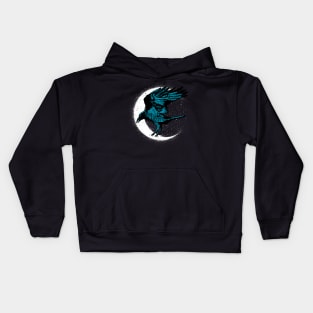 Moon Raven Kids Hoodie